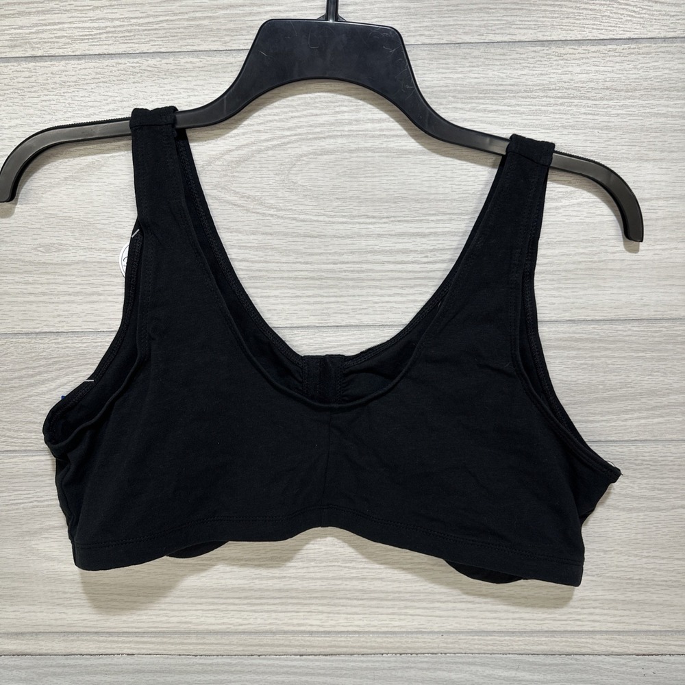 BESTFORM Women's (Size 48) Comfort Cotton Blend Front Close Bra 5006014 Black - Picture 2 of 7